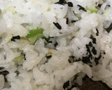 ネギ＆わかめふりかけの炒めごはん作り方3写真