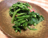 ほうれん草のササっと胡麻和え作り方4写真