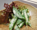 スナップえんどうのササっと味噌マヨ和え作り方3写真