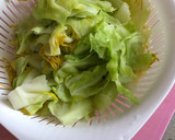 簡単☆食用菊とキャベツのおひたし作り方4写真