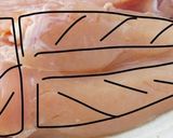 柔らかジューシーしっかり醤油味 胸唐揚げ作り方1写真
