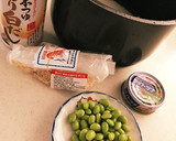 白だしで簡単☆桜えびと枝豆ツナの炊き込み作り方1写真