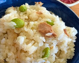白だしで簡単☆桜えびと枝豆ツナの炊き込み作り方5写真
