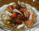 もずくとトマトの酢の物作り方3写真