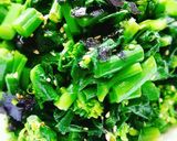 ゴマ油薫る茎たち菜和え作り方7写真