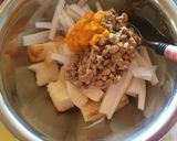 納豆と大根のニンジンドレッシングサラダ作り方3写真