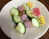 魚焼きグリルでズッキーニとウインナー焼き作り方3写真