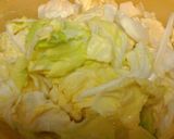 野菜ジュースで春キャベツと鶏肉の卵炒め煮作り方2写真