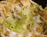 野菜ジュースで春キャベツと鶏肉の卵炒め煮作り方4写真