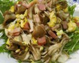舞茸とベーコンと水菜のバルサミコサラダ作り方5写真