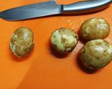 新じゃがの香ばし揚げポテトサラダ作り方1写真