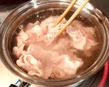 疲労回復★冷しゃぶと大葉の梅肉ソース作り方2写真