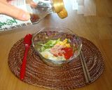 野菜ジュースX蕎麦出汁で洋風ジュレ素麺♡作り方9写真