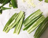 【離乳食中期〜】オクラのだし煮作り方3写真