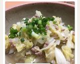 白だしで彩り鮮やかキャベツ豚バラ煮作り方7写真