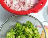 ベーコンブロッコリー玉葱のクリームパスタ作り方3写真