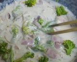 ベーコンブロッコリー玉葱のクリームパスタ作り方8写真