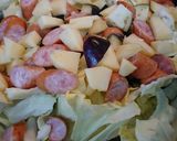 林檎の甘味とたれがよく合う五目野菜炒め作り方4写真