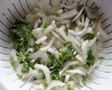 おなかに優しい◎青梗菜が入った豆乳のお粥作り方2写真