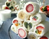 簡単♪フルーツロールサンドタワー♡作り方19写真