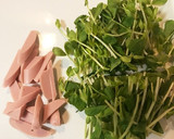 和えるだけ♡魚肉ソと豆苗のたらこマヨ和え作り方1写真