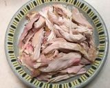 エコ、スモークチキンの骨でスープを取る作り方3写真