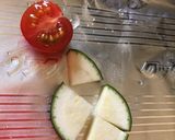 ズッキーニとトマトの粉チーズのせ目玉焼き作り方1写真