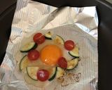 ズッキーニとトマトの粉チーズのせ目玉焼き作り方3写真