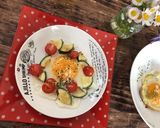 ズッキーニとトマトの粉チーズのせ目玉焼き作り方4写真
