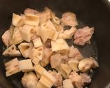 鶏もも肉と蓮根、タケノコの、甘辛炒め煮！作り方2写真