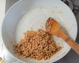 春キャベツのごまクルミ肉味噌和え作り方4写真