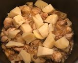鶏もも肉と蓮根、タケノコの、甘辛炒め煮！作り方4写真