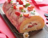 宝石ストロベリーのロールケーキ作り方35写真
