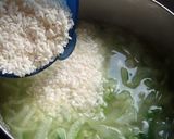 おなかに優しい◎青梗菜が入った豆乳のお粥作り方6写真