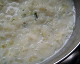 おなかに優しい◎青梗菜が入った豆乳のお粥作り方10写真