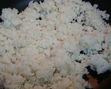 たらこと綠色野菜の炒飯作り方1写真