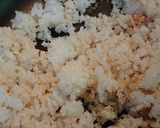 たらこと綠色野菜の炒飯作り方2写真