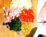 野菜たっぷりのチャーハン♡作り方1写真