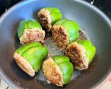オーロラソースで♪丸ごとパプリカの肉詰め作り方9写真