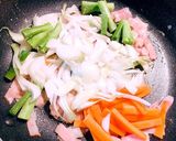 ღ葉付き玉ねぎと卵のバターしょうゆ炒めღ作り方6写真