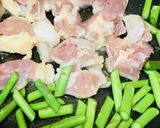 鶏肉とアスパラのシンプル炒め☆デコマヨ添作り方2写真