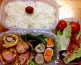 ママへのお弁当^_^180423作り方9写真