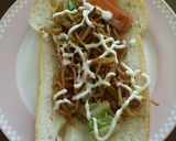 おいしいよ♪　トーストで焼きそばパン作り方3写真