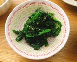 電子レンジでほうれん草の胡麻和え作り方5写真