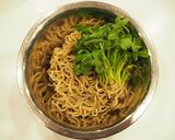 豆苗たっぷりそばサラダ作り方1写真