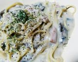 ブラウンマッシュルームのクリームパスタ作り方17写真