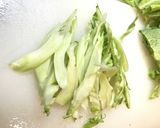 春キャベツとタケノコで作るペペロンチーノ作り方7写真