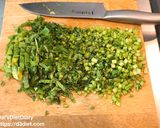 カブの葉と昆布ちりめんの佃煮作り方1写真