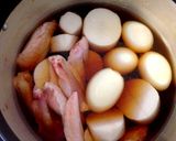 大根、鳥手羽、ゆで卵の煮付け^_^作り方5写真