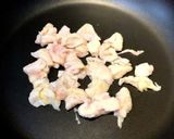鶏皮、もやしでアジアン焼きそば風パスタ作り方2写真